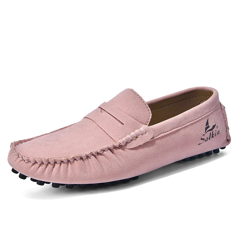 High Quality Women Shoes Lightweight Leather Moccasins Handmade Comforty Fashion Sneakers Mom nurse Flats Soft Walking 2025 New