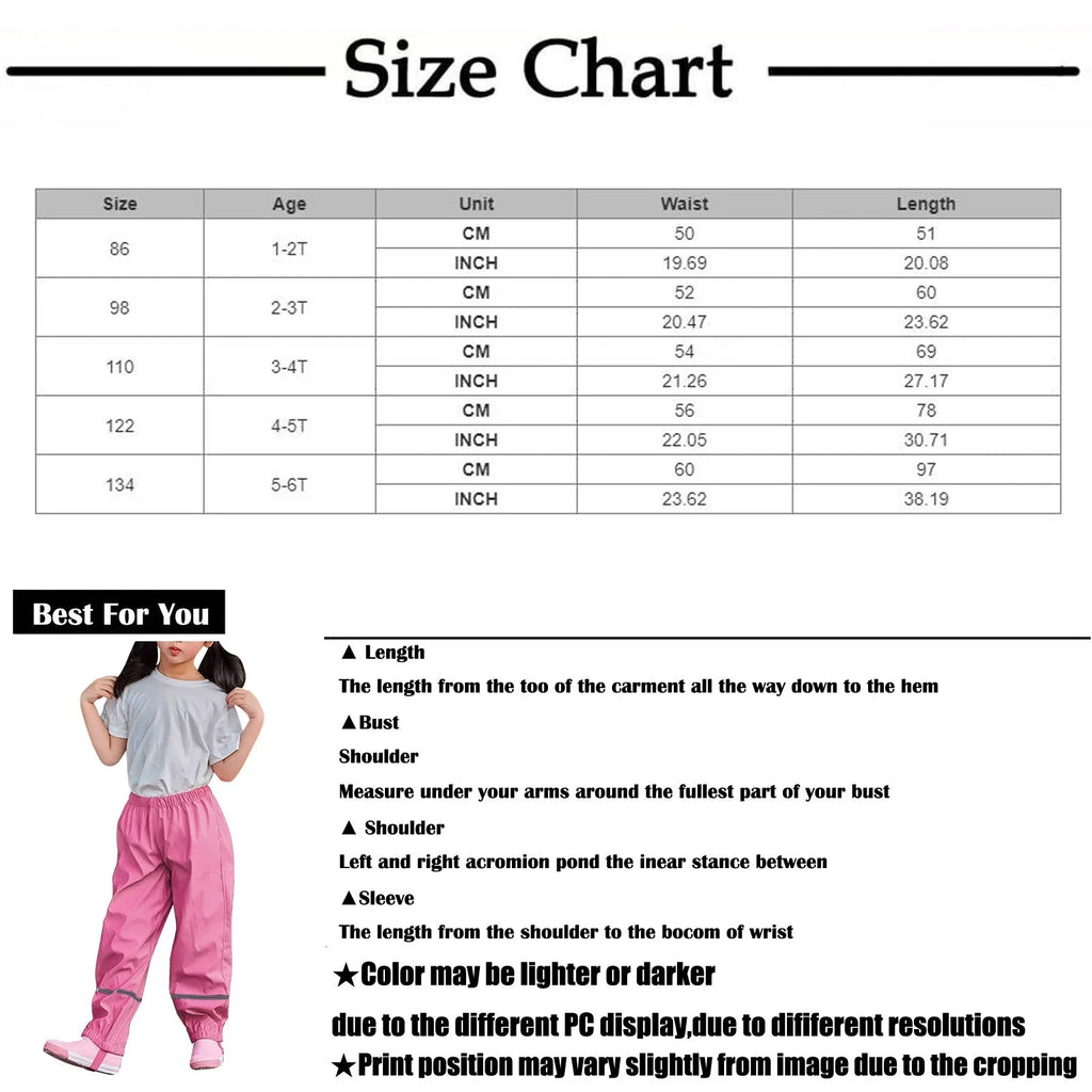 Children's Solid Color Loose Pencil Wind And Waterproof Mud Trousers Breathable Multi-function Casual Trouser For Boys And Girls