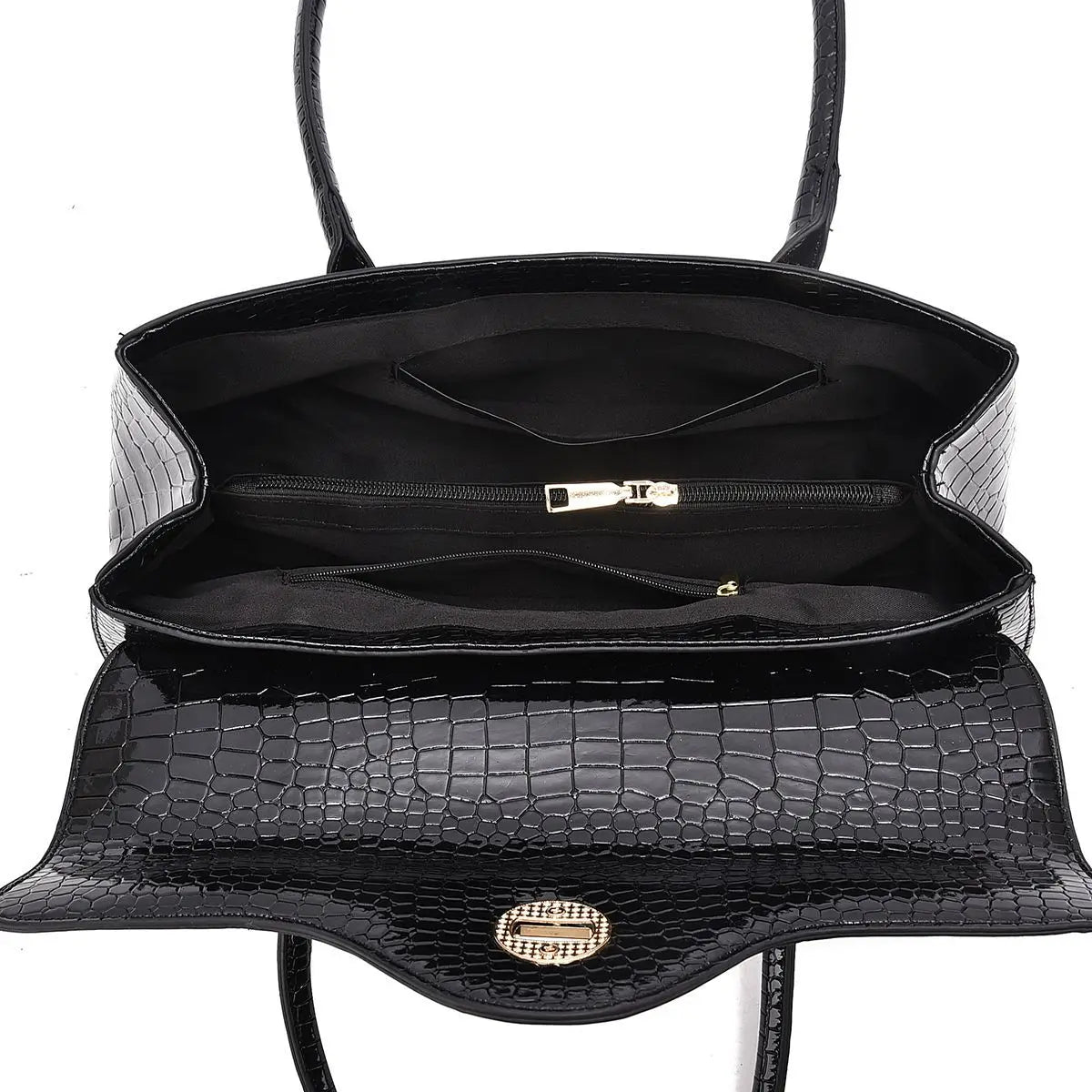 New Handbags Women's Bag Women Fashion Original Foreign Trade Exquisite Crocodile Handbag Large Capacity Shoulder Messenger Bag