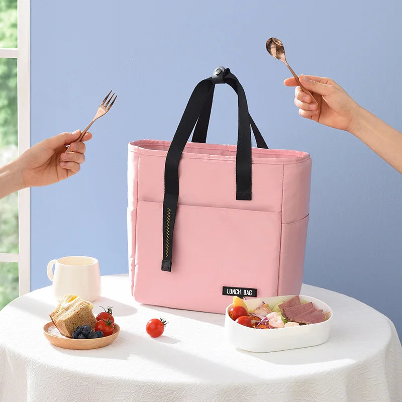 Insulated Lunch Bag for Women Men Kids, Portable Thermal Lunch Tote Bag, Reusable Lunch Box Bag for Work School Picnic Outdoor