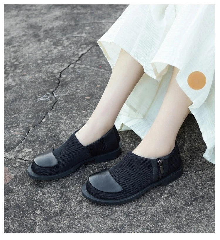 Women's Loafers 2026 New Style Genuine Leather Single Shoes for Women, Low Heel, Breathable, Luxurious Sneakers Women Shoes