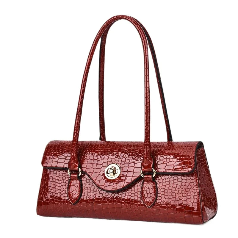 New Handbags Women's Bag Women Fashion Original Foreign Trade Exquisite Crocodile Handbag Large Capacity Shoulder Messenger Bag