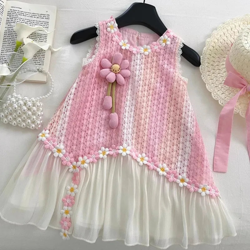 Summer Dress for Baby Girl & Toddler - New Style Thin Fashion Kids Clothing, Cute Casual Wear Party Dress for Kids Girl