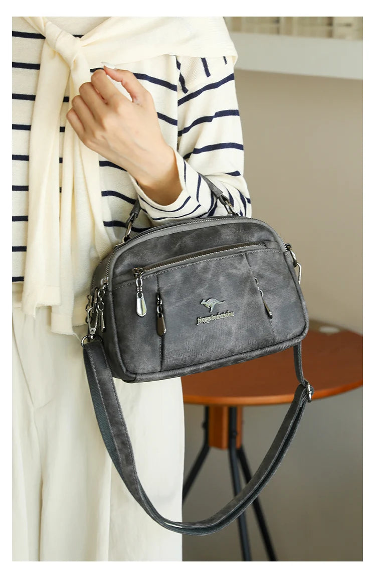 New Women Bags Trend nylon Messenger Handbag Multiple pockets Crossbody Bags Ladies High Quality Shoulder Bag Purses for Womens
