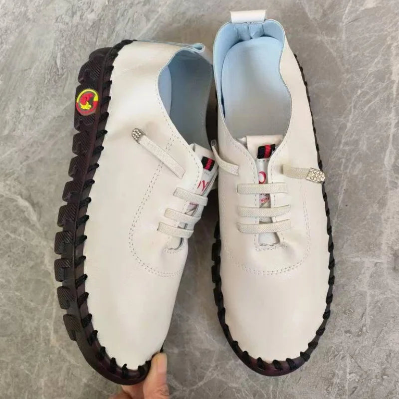 Women Sneakers 2026 New Designer Shoes Loafers Soft-soled Roman Breathable Outdoor Women Retro Big Size Single Shoes for Women