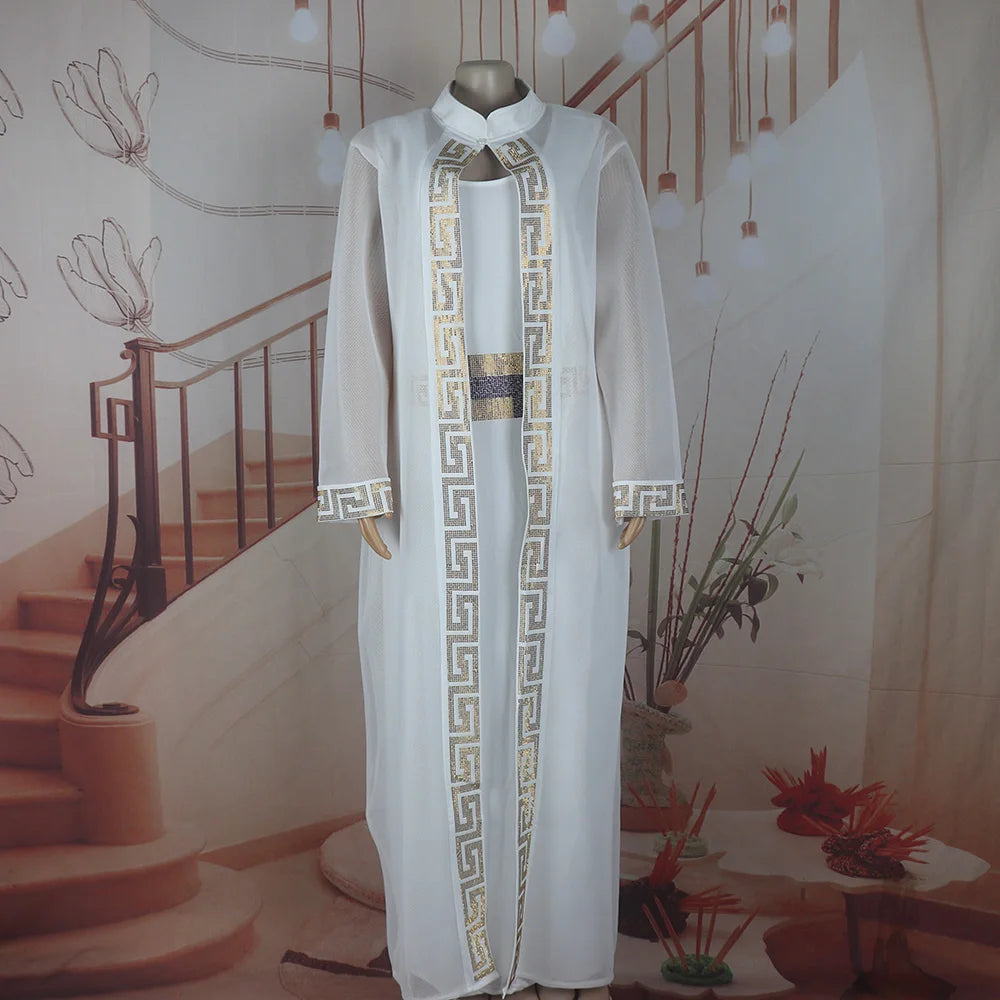 Fresh women african dress Rhine Stone african party dresses woman elegant couples turkey dresses for women luxury elegant