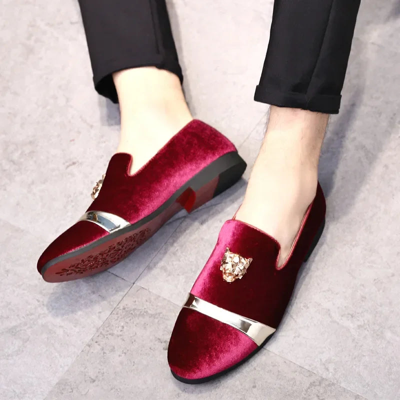 Party Shoes for Men Dress Shoe 2025 Fashion Designer Slip on Loafers Male Italian Luxury Brand Wedding Shoes Mocasines Hombre