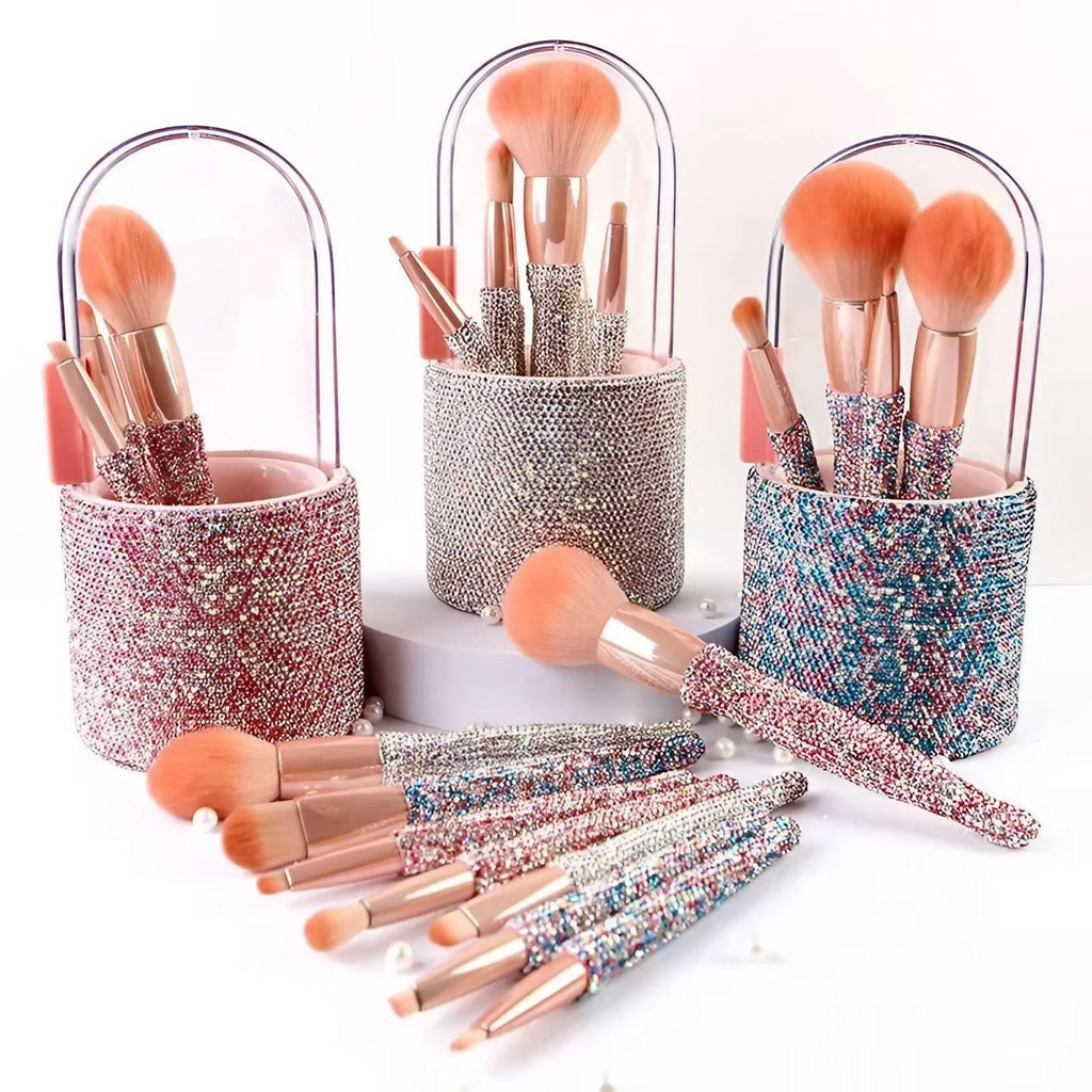 8 Piece Makeup Brush Set Synthetic Bristle Powder Concealer Eye Shadow Cosmetic Brushes Tools Kit