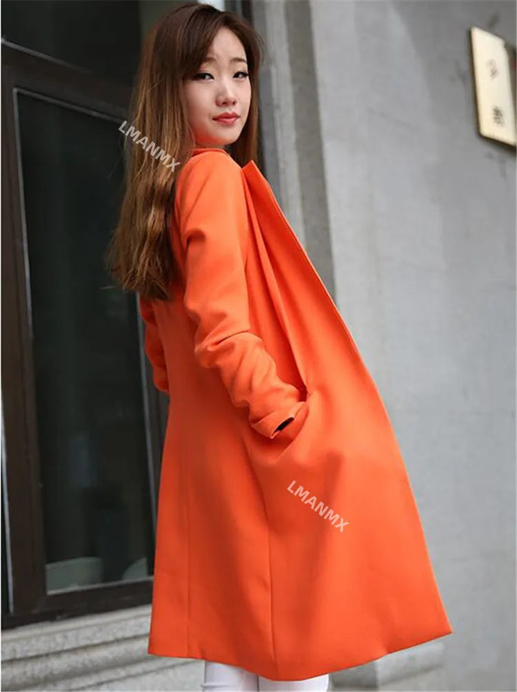 2023 New Spring Autumn Blazers Women Small Suit Long Sleeve Jacket Casual Tops Female Slim Wild Blazers Windbreaker Coat S-3XL