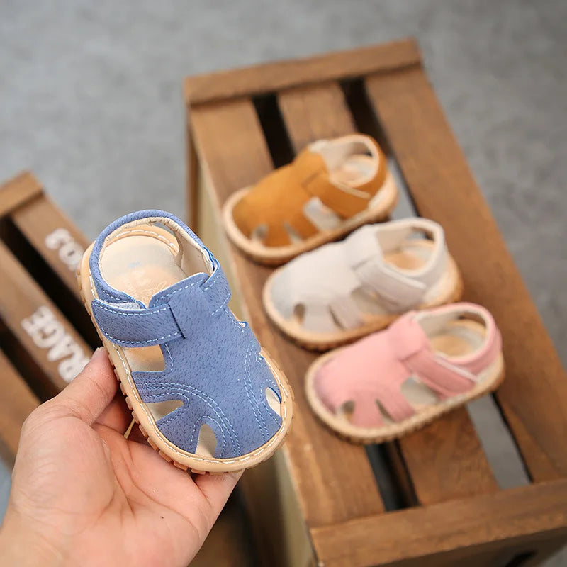 Baby Girl Boy Summer Sandals Candy Color Kids Shoe Infant Anti-collision Toddler Whistle Shoe Soft Bottom Kid Child Beach Sandal