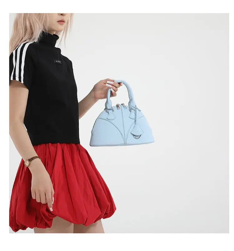 Luxury Unique Diaper Bag Shoulder Purse Ladies Trendy Design Minimalist Textured Original Square Satchel