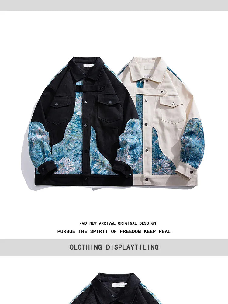 2025 Mens Streetwear Jacket Men Woman Embroidered Jacket Male Outwear Loose Coat Original High Quality Fashion Bomber Jackets