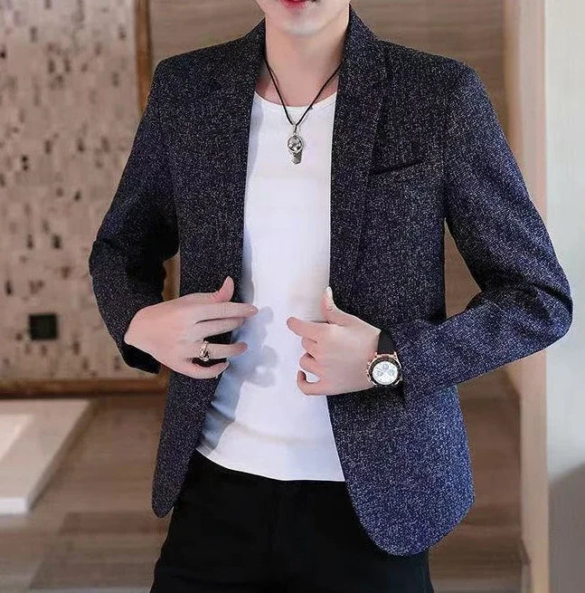 Short Party Men's Suit Jackets Coat Cropped Male Blazer Gray Summer Spring Clothes Luxury Designer Fashion 2025 Casual Vintage