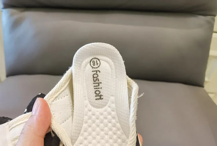 Zapatillas Kid Sneakers Autumn Anti Kick Girl Canvas Shoes Bow Baby Walking Shoe Soft Sole Casual Shoe Kid Shoes Zapatos Niña