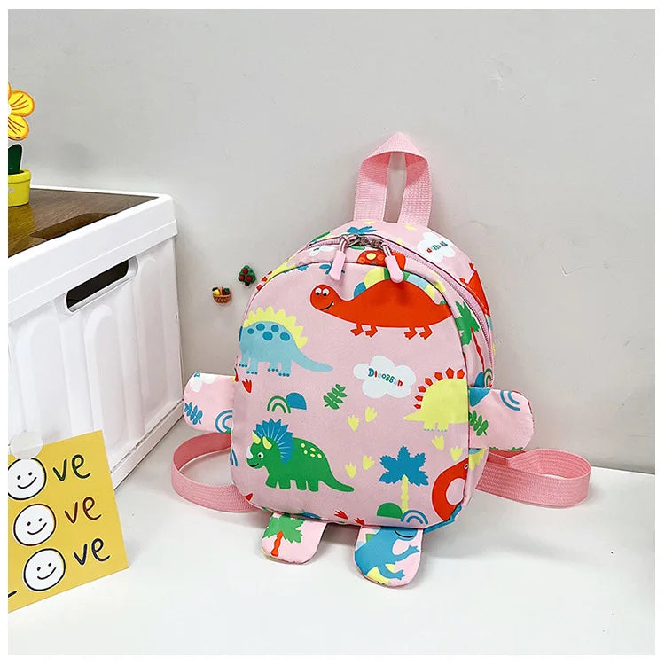 Cute Children Bag Cartoon Dinosaur Kids School Bags Kindergarten Preschool Outdoor Travel Backpack for Boys Girls Anti-lost