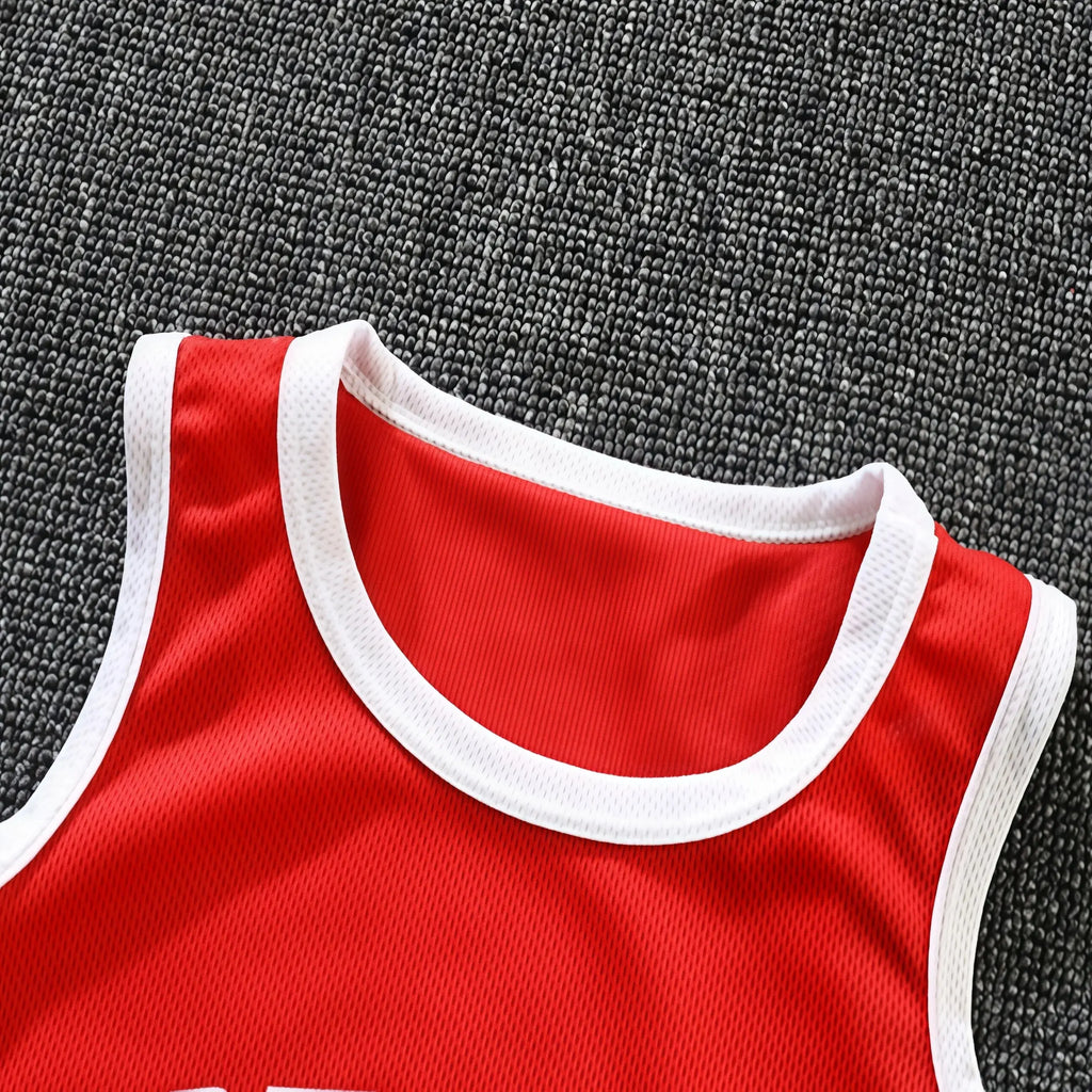 Summer Sports Outfit for Boys Breathable Quick Dry Basketball Football Kit Kids Jersey Shorts Set Activewear Clothing 2026