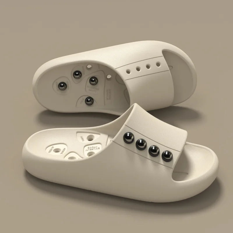 Massage Women's Slippers House Healthy Designer Woman Shoes Summer Foot Therapy Flat New Indoor Bathroom Slides Couple Soft Sole