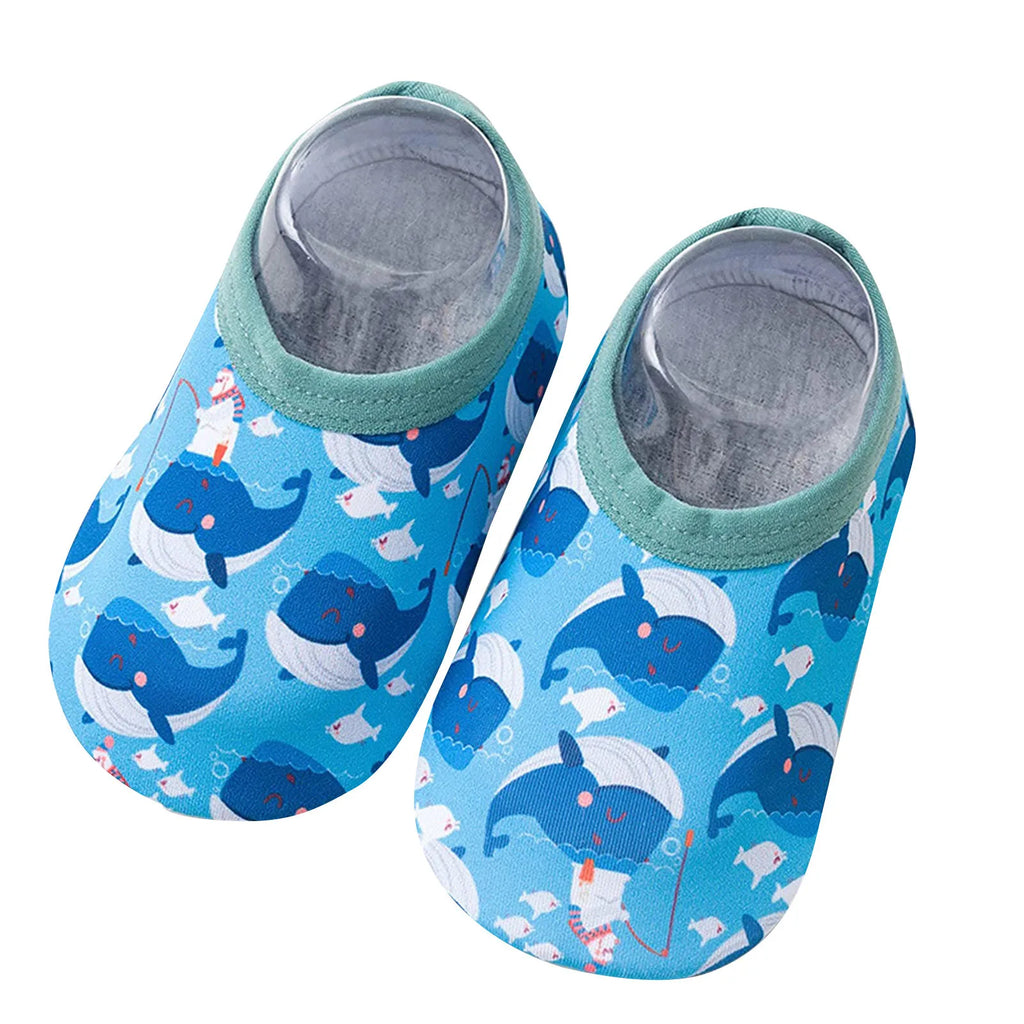 Baby Boy And Girl First Walkers Cartoon Printed Cute Quick Dry Shoes Toddler Shoes Beach Outdoor Lighweight Shoes