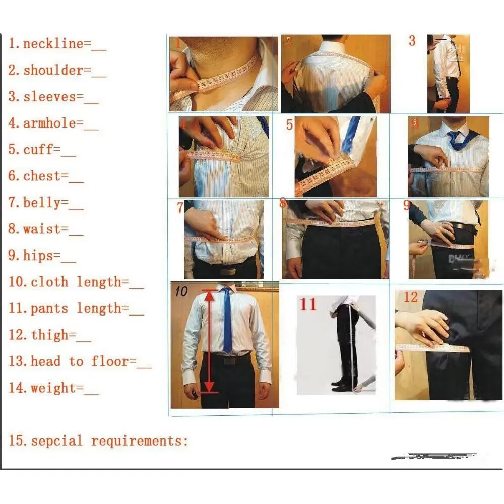 Men Suit 2 Piece Set With Gold Buckle Belt Notch Lapel Outfit Slim Fit Formal Wedding Groom Blazer Pants For Banquet Prom Party