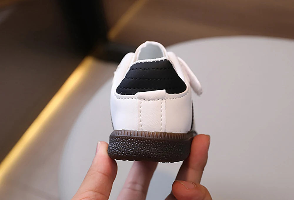 Fashion Sport Shoes For Children PU Leather Ergonomics Kids Sneakers Soft-soled Children's Sneakers Boy's Girl's Tennis Shoes