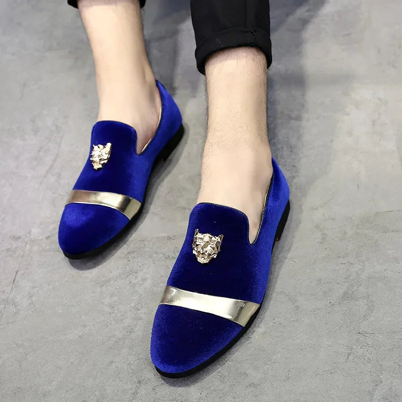 Party Shoes for Men Dress Shoe 2025 Fashion Designer Slip on Loafers Male Italian Luxury Brand Wedding Shoes Mocasines Hombre
