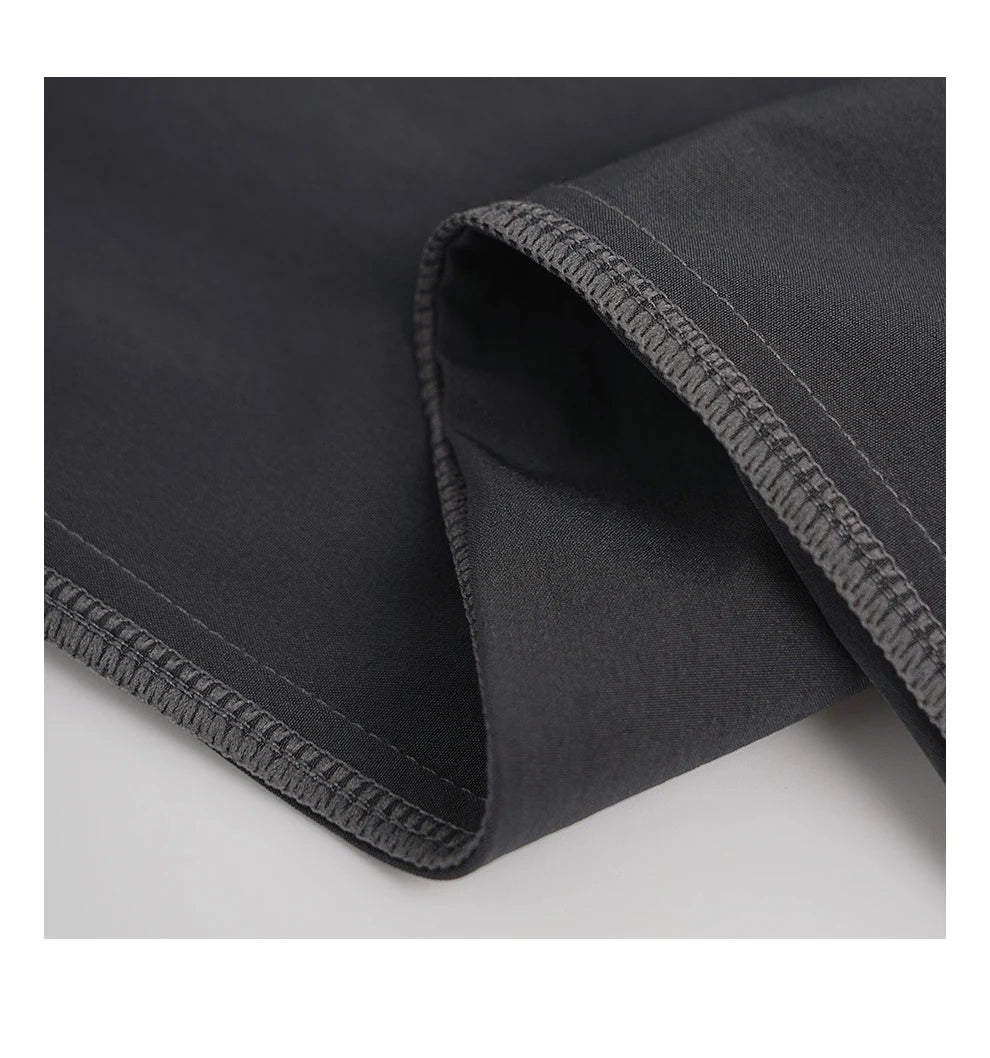 Women Adjustable High Waist Nylon Perspiration Casual Trousers with Pockets Female Athletic Dance Straight-leg Tracksuit Pants