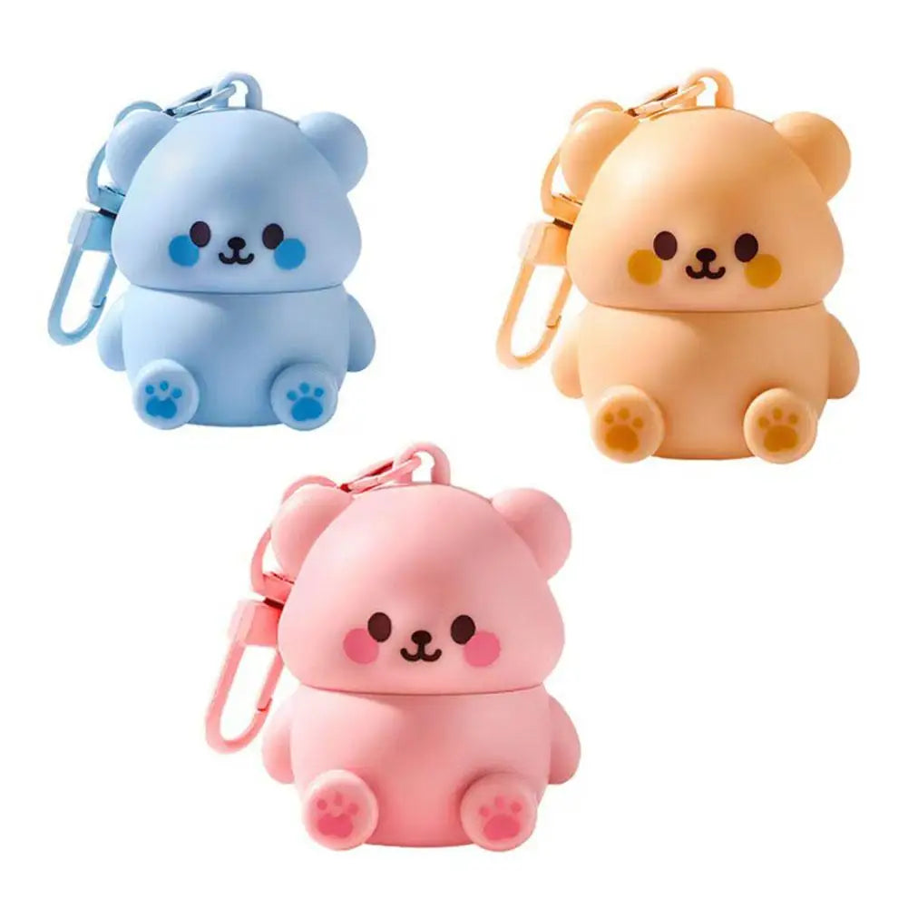 1PCS Childrens Lip Balm Bear Shape Moisturizing Care Kids Adult Lip Protection Dryness Prevention Gentle Lip Care Essential
