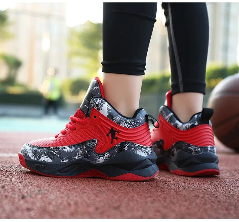 Children's Basketball Shoes for Boys Kids Sneakers Outdoor Non-slip Sports Running Child Girls Basket Trainer Shoes Walking Shoe