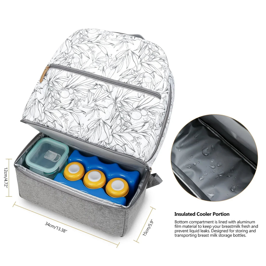 New Baby Diaper Bag Backpack Multifunctional Waterproof Maternity Nappy Bags Mommy Travel Backpack Stroller Bag Baby Nappy Cares