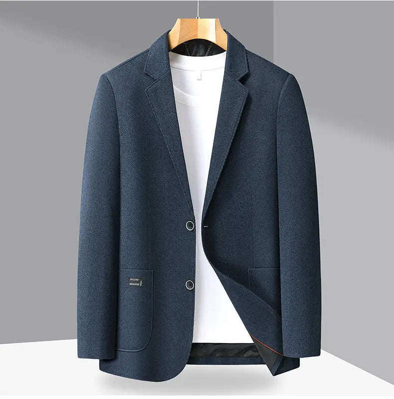 Men's High-end Suit Jacket Stylish and Handsome, Versatile and Trendy, Suitable for Middle-aged and Elderly Casual Business Wear