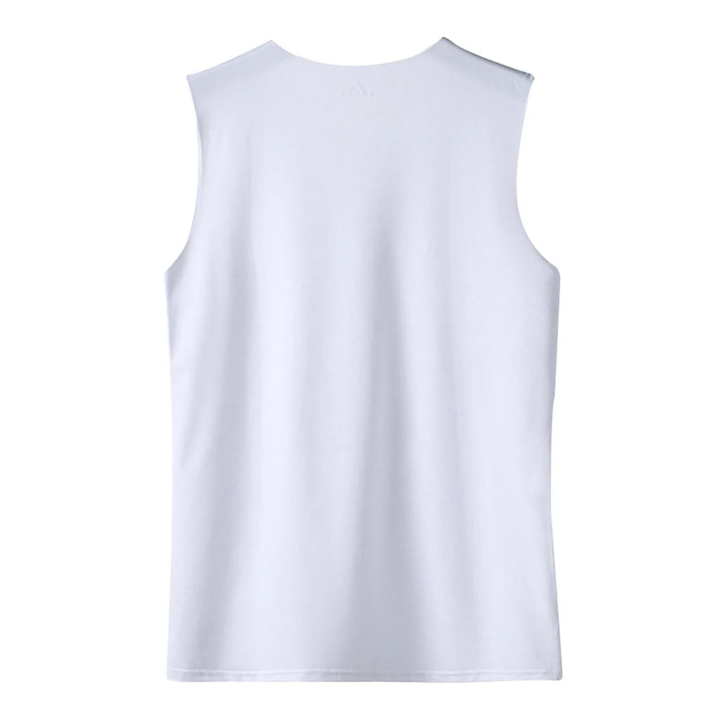 Men'S Top Men'S Summer Multi Color Sleeveless Vest Men'S Summer Ice Silk Traceless Thin Breathable Color V-Neck Sleeveless Top