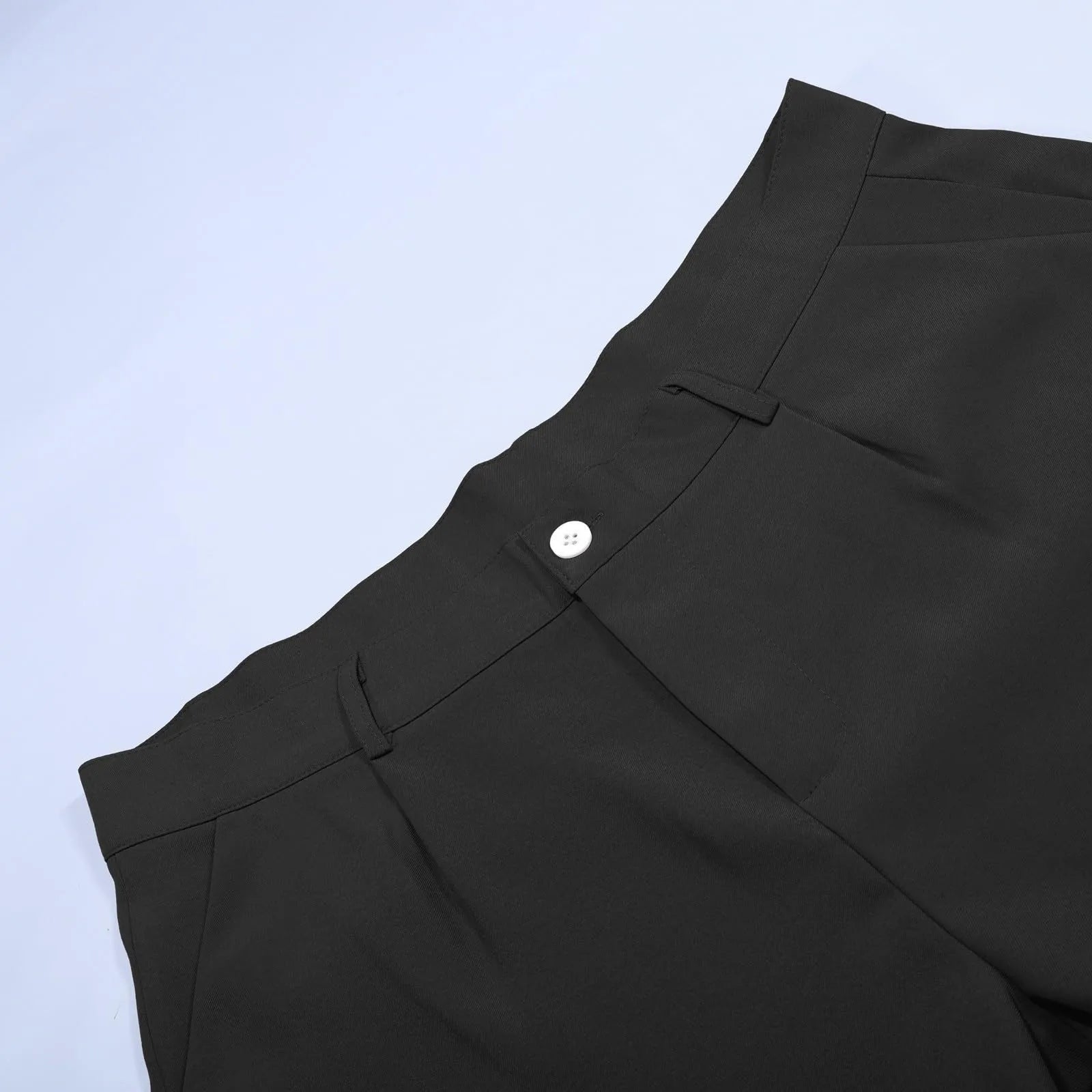 Men's Suit Trousers Fashionable Straight Leg Breathable Casual Pants Pure Color Pocket Trousers Daily Wear Comfortable Fit