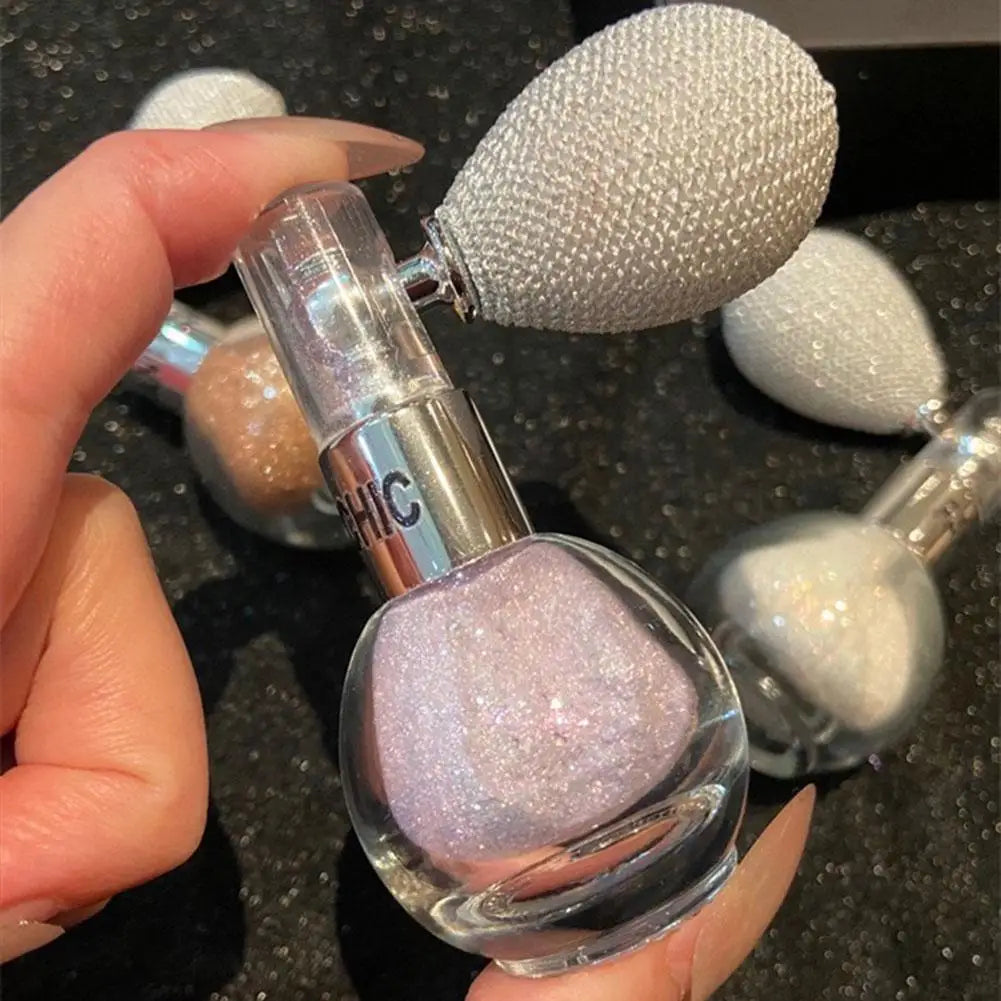 1PC Brightening Glitter Powder Spray For Arms Legs Back Hair Face Highlight Sparkle Powder Makeup Fairy Powder Women Cosmetics