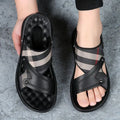 Luxury Men's Sandals - Premium Summer Slide Sandals Anti-Slip Soft Sole Outdoor/Indoor Durable Comfortable Trendy High-End