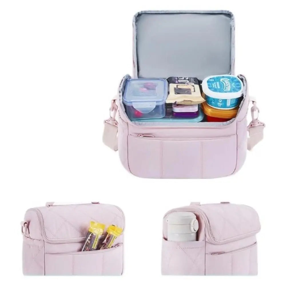 New Nylon Lunch Bag Reusable Multi-functional Insulated Lunch Box Leakproof Insulated Bag Women Special Purpose Bags