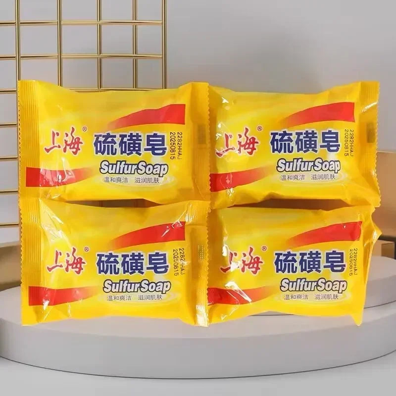 Shanghai Sulfur Soap 5/3Pcs Bath Soap For Deeply Cleanse The Skin Cleaning Hands And Face Keep Comfortable Cleaning Unisex