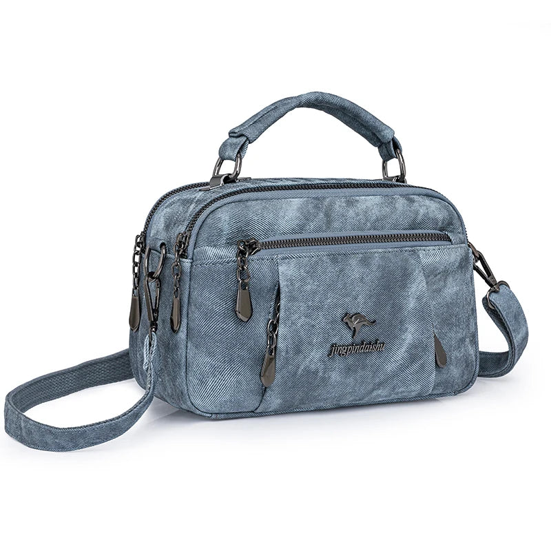 New Women Bags Trend nylon Messenger Handbag Multiple pockets Crossbody Bags Ladies High Quality Shoulder Bag Purses for Womens
