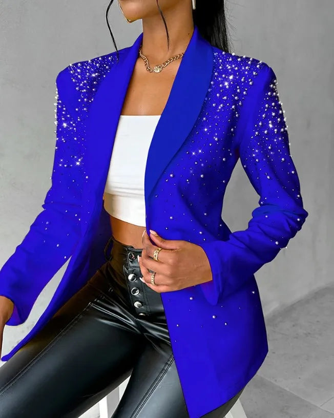 Fashion Blazers For Women Streetwear Autumn Spring Casual Long Sleeve Jacket Turndown Collar Slim Coats Suit Female's Wear