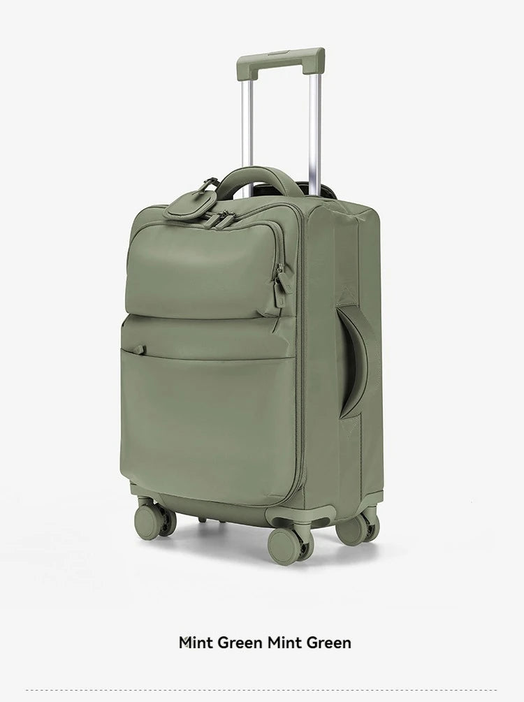 Luggage trolley case, women's 2025 new boarding box, 20 inch ultra light cloth luggage, password travel box, universal wheel