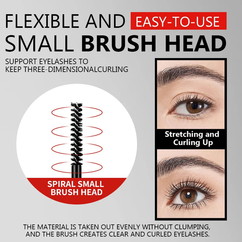 Mascara, long-lasting makeup, not easy to smudge, quick makeup application, create slender, curly and natural eye makeup
