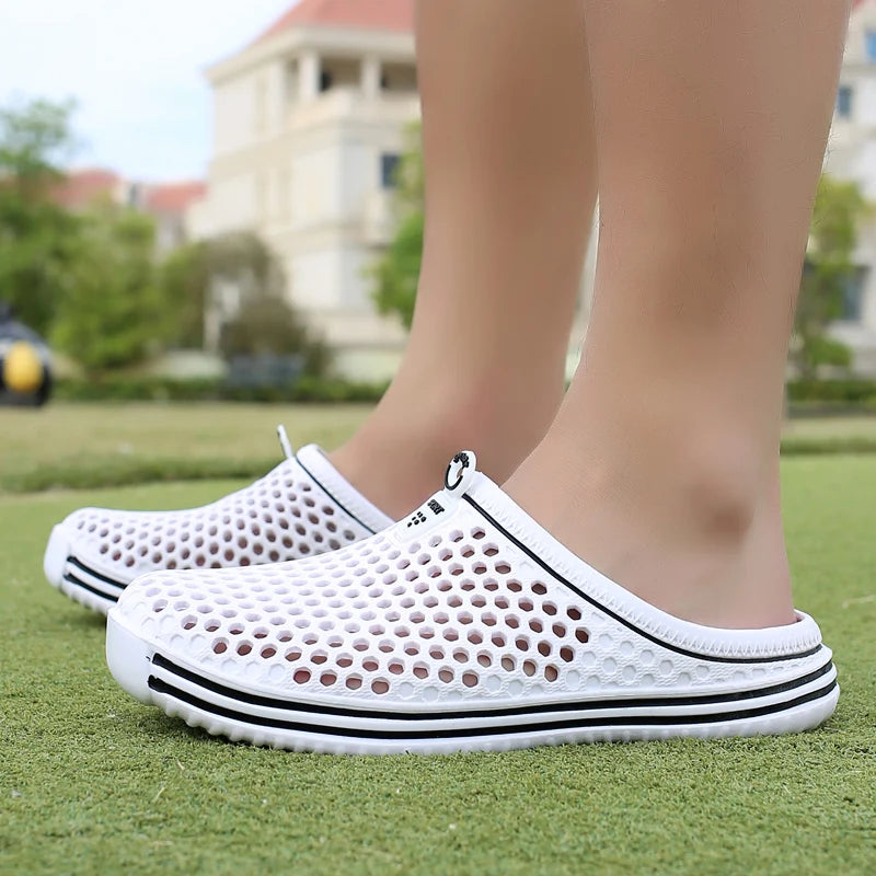 2025 New Men Summer Slippers High Quality Non Slip Beach Shoes For Women Breathable Couples Fashion Comfortable Garden Shoes