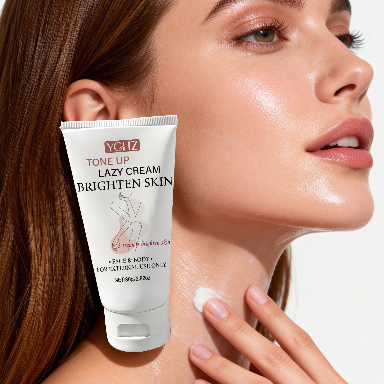 Skin Brightening Cream, Brightens and Evens Out Skin Tone, Suitable for Areas of the Body Such as Face, Neck, Underarms, Knees, Etc., Gentle Brightening, Suitable for Both Men and Women.
