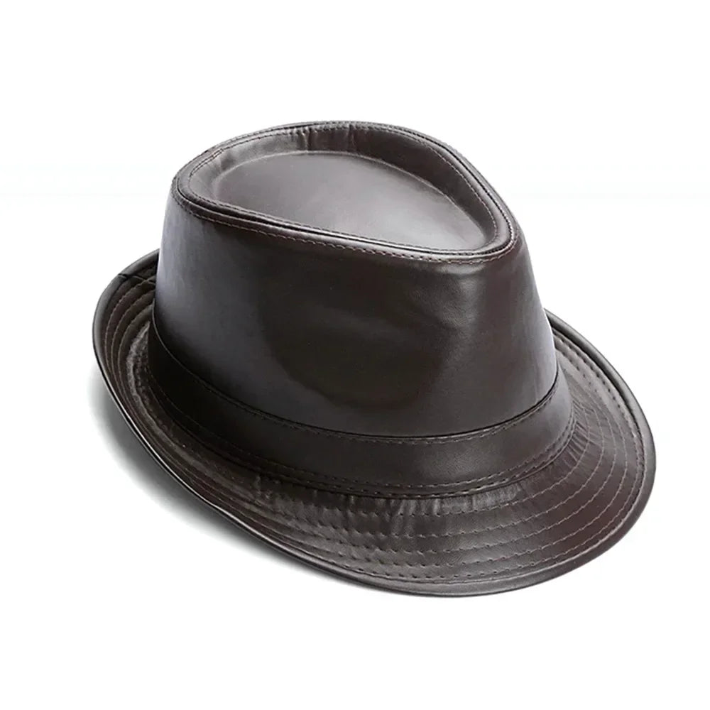 Men's and Women's Gentleman Hat Casual England Cowboy Hat Retro Warm Bowler Hat Jazz Cap Out Hundred with The Trend Cap