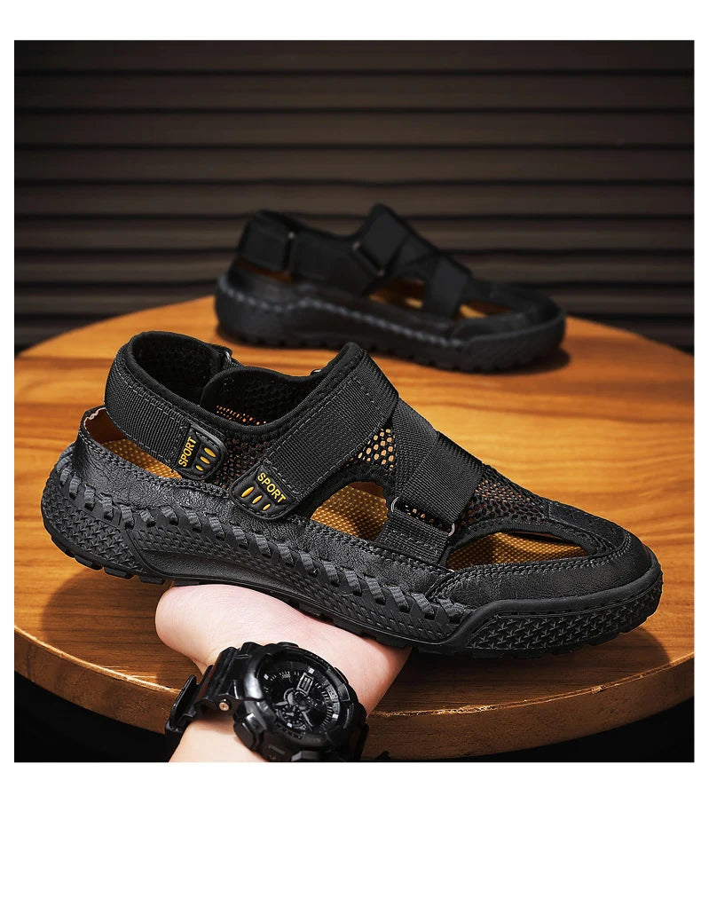 Men Summer Sandal Outdoor Casual Sandals for Men 2024 New Comfortable Trekking Hiking Sandals Beach Sandals Breathable Shoes