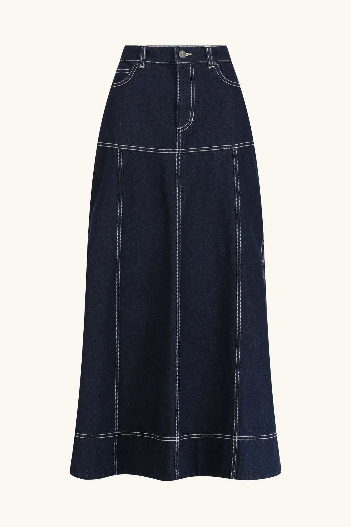 Skirt Suit Women Denim Shirt Long Skirts 2 Piece Sets Washed Vintage Ensemble Single Breasted Overshirt Top Summer Outfits