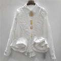 2026 Blusas Mujer De Moda Vintage Long Sleeve Loose Shirts Women Clothing Japanese Blouses Tunic Folds Ruffles White Blouse Tops