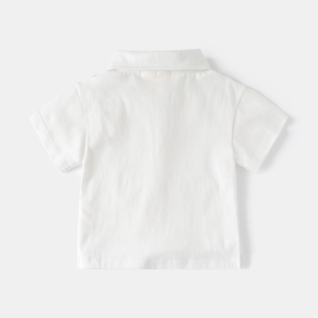 Toddler Boys Polo T-shirts Kids Tops Tees Summer Children's Clothes Cotton Blend