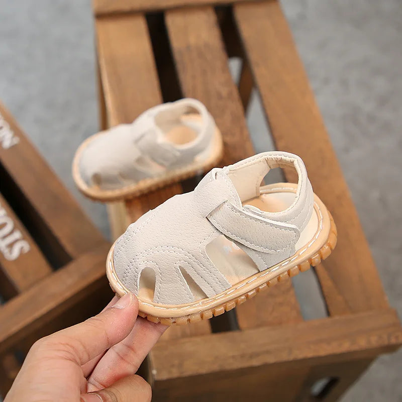 Baby Girl Boy Summer Sandals Candy Color Kids Shoe Infant Anti-collision Toddler Whistle Shoe Soft Bottom Kid Child Beach Sandal