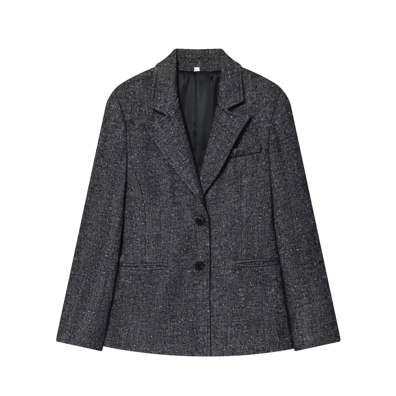 NLZGMSJ Office Lady Chic Women Blazer Suits Long Sleeve Buttons Blazer High Waist Wide Leg Pants Fashion 2-piece Set