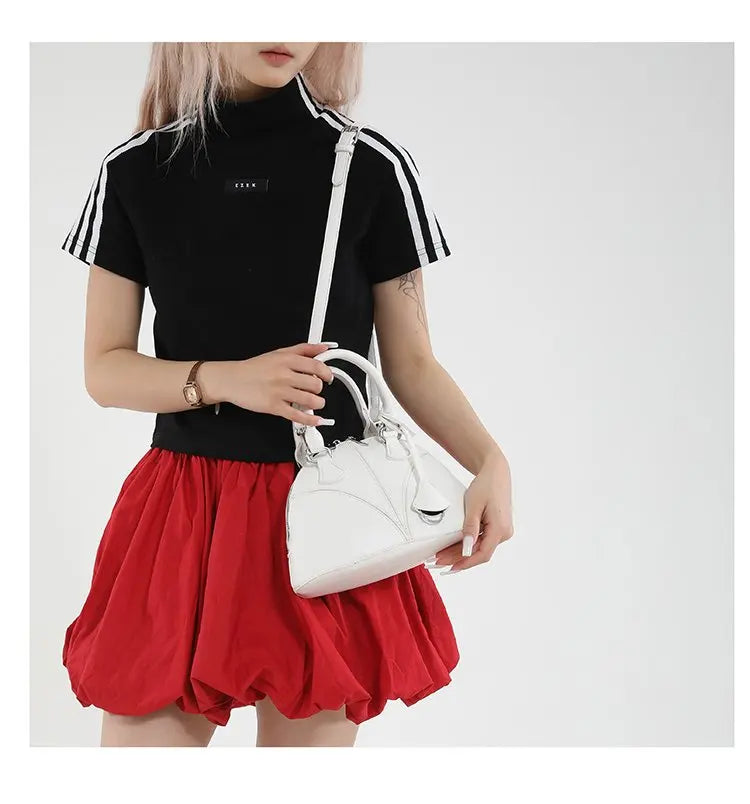 Luxury Unique Diaper Bag Shoulder Purse Ladies Trendy Design Minimalist Textured Original Square Satchel